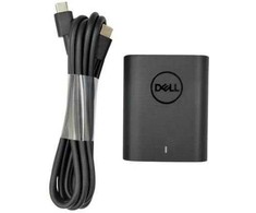Nešiojamojo kompiuterio maitinimo adapteris Dell 60 W, (60W USB-C GaN Ultra Slim AC)