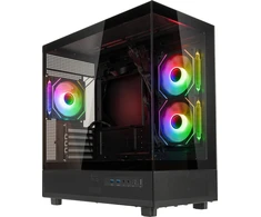 Kolink GSI SmartAssembly ARGB Glass Micro-ATX PC case, mid tower, Micro-ATX, Tempered Glass – juodas, 750 watts Gold power supply