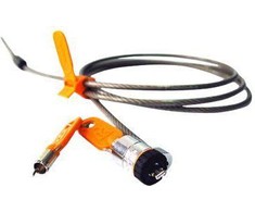 DELL 461-10054 kabelio užraktas Oranžinė, Sidabras