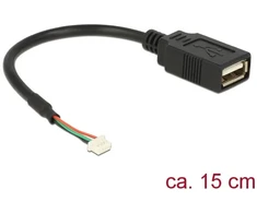 Delock CableUSB 2.0 kontaktų antraštė 1,25 mm tinklelis 4 kontaktai 15 cm