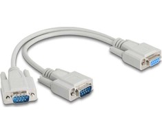 DeLOCK 67160, Smėlio spalvos, 0,3 m, DB-9, Kištukas, Kištukas, Tiesus