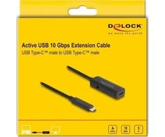 Kabelis USB Delock USB-C - USB-C 5 m Juodas (80028)