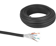 Delock DeLOCK 80597 kabelis sieciowy Juodas 50 m Cat6a U/FTP (STP)