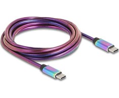 „Delock“ USB kabelis USB-C - USB-C 2 m, daugiaspalvis (81116)