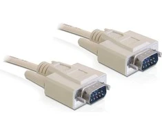 DELOCK Cable Serial SUB-D 9 1m St/St