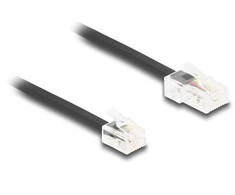 Delock DeLOCK 88036 kabelis telefoniczny 2 m Juodas