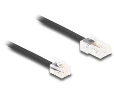Delock DeLOCK 88037 kabelis telefoniczny 3 m Juodas