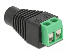 Delock Adapteris DC 1,35 x 3,5 mm lizdas > Gnybtų bloko 2 kontaktas
