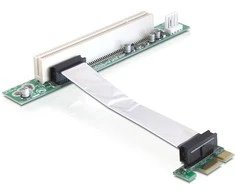 Delock 32 bitų PCI adapteris x1 su lanksčiu 9cm kabeliu (41856)