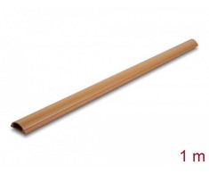 Delock DeLOCK kabelių kanalas su lipniu sluoksniu 30 x 11 mm – 1 m ilgio, medžio išvaizdos, kabelių kanalas, grindims, Polivinilchloridas (PVC), Rudas