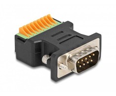 DELOCK D-Sub 9 St > gnybtų bloko adapteris su mygtuku