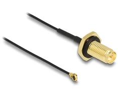 Delock Kabelis antenowy RP-SMA Lizdas do MHF I Wtyk 1.13 35 cm (88383)