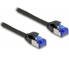 Delock Delock - Patch-Kabelis - RJ-45 (M) zu RJ-45 (M) - 1 m - 4.5 mm - S/FTP - CAT 6a - halogenfrei, be Haken - Juodas
