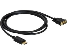 Delock kabelis Displayport 1.1 vyriškas > DVI 24+1 vyriškas pasyvus 5 m juodas