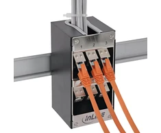 Delock InLine® 9 prievadų Cat.6A skirstytuvas sieninis/bėgiui su Keystone moduliais