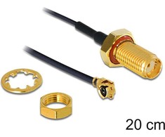 Delock antenos kabelio SMA lizdas, skirtas montuoti > Suderinamas su MHF /U.FL-LP-068