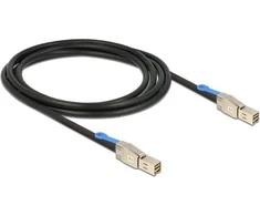 DELOCK Cable Mini SAS HD x 4 SFF 8644 male > Mini SAS HD x 4 SFF 8644 male 2 m