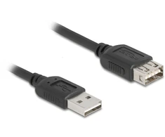 Delock - Kabelis przedłużający USB - USB (M) odwracalny do USB (W) odwracalny - USB 2.0 - 5 m - easy USB - juoda (81515)