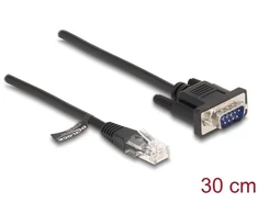 Delock DELOCK Kabelis RJ45 Stecker zu Seriell RS-232 D-Sub 9 Stecker