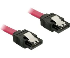 DELOCK Cable SATA 6 Gb/s 10cm tiesus/tiesus