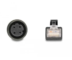 DELOCK M12 adapterio kabelis, D kodavimo, 4 kontaktų BU į RJ45, ST, 50 cm