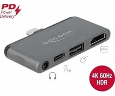 „Delock“ mini prijungimo stotelė, skirta „iPad Pro“ su 4K 60 Hz raiška