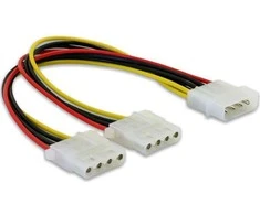 Delock Y kabelio maitinimo šaltinis > 2x 4 kontaktų Molex