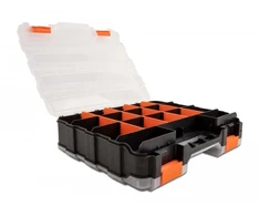 DeLOCK rūšiavimo dėžė su 34 skyriais 320 x 270 x 80 mm oranžinė / juoda, daiktadėžė, juoda, oranžinė, stačiakampė, plastikinė, vienspalvė, 270 mm