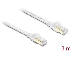 Delock Płaski kabelis krosowy RJ45 Cat.8.1 U/FTP 3 m Baltas (81027)