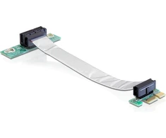 Delock stovo kortelė PCI Express x1 su lanksčiu kabeliu, nukreiptu į kairę