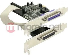 Kontrolierius Delock PCIE x1 - 2x Paralelus DB25 (89125)
