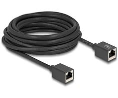 Delock Przedłużacz sieciowy RJ45 żeński-żeński Cat.6A S/FTP 7.5 m Juodas (90334)