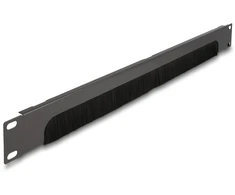 Delock Delock - Rack-Burstenleiste - Unten offen - Dunkelgrau - 1U - 48.3 cm (19'')