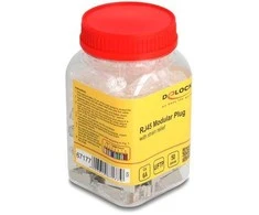 DELOCK RJ45 Modularer Stecker Cat.6A mit Knickschutztülle