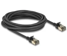 Delock RJ45 tinklo kabelis Cat.8.1 F/FTP Slim Pro 5 m juodas
