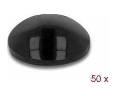 Delock Rubber feet round self-adhesive 10 x 3 mm 50 pieces juodas