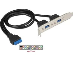 „Delock Track su“ su 2 USB 3.0 prievadais (84836)
