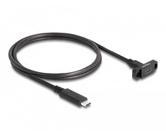 Kabelis USB Delock USB-C - USB-C 1 m Juodas (87824)