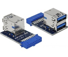 Delock USB 3.0 - 19- pin Sidabrinis (41865)
