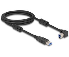 Delock USB kabelis USB-A - USB-B 2 m juodas (81101)