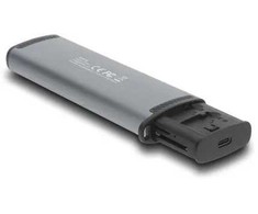 Skaitytuvas Delock DELOCK USB 5 Gbps Kartenleser mit SD und Micro SD Slot und Aufbewahrungsf�chern f�r Speicherkarten