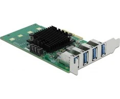 „Delock“ valdiklis PCIe 2.0 x4 - 4x USB 3.0 (89048)