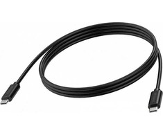 Kabelis USB Delock USB-C - USB-C Juodas (TC-USBCFF/BL)
