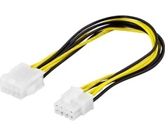 DELTACO ilgintuvas 8 kontaktų EPS12V ha-ho, 25cm / SSI-42