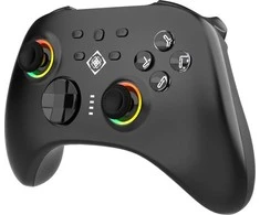 Belaidis PC&amp;Swich 3-in-1 valdymo pultelis DELTACO GAMING, minkšta IML apdaila, BT 5.1 | 2.4G USB imtuvas | USB-C laidinis / GAM-184 / 4222384