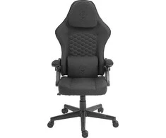 DC130 žaidimų kėdė DELTACO GAMING, juoda su minkštu lininiu audiniu / 4222376 / GAM-180