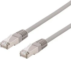 Deltaco DELTACO patch kabelis - 30 cm - pilkas