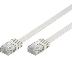 DELTACO U / UTP Cat6 patch kabelis, 0.5m, 250MHz, baltas / TP-60V-FL
