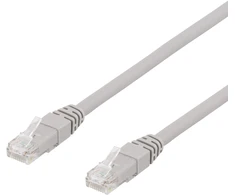 Deltaco - Patchcord - RJ-45 (męski) do RJ-45 (męski) - 3 m - UTP - CAT 6a - bezhalogenowy - pilka (TP-63AU)
