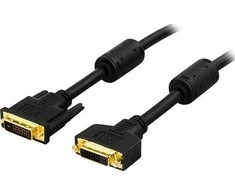 Kabelis Deltaco DVI- D - DVI- D 2m Juoda (DVI- 602A)